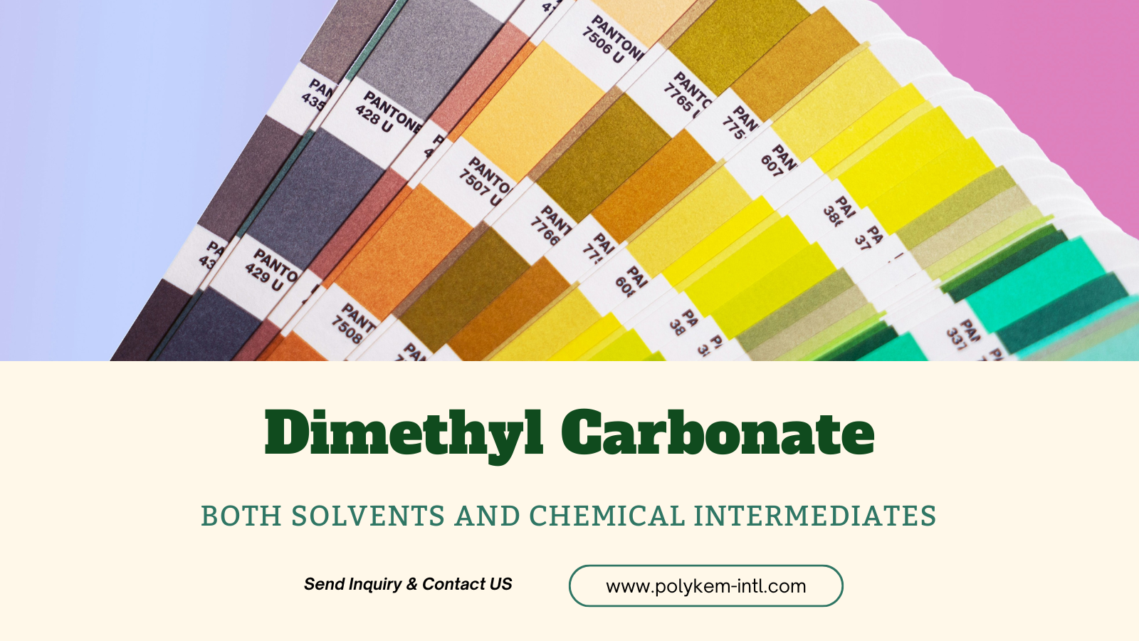 Polykem dimethylcarbonat (DMC): både opløsningsmiddel og kemisk mellemliggende dobbeltfordele