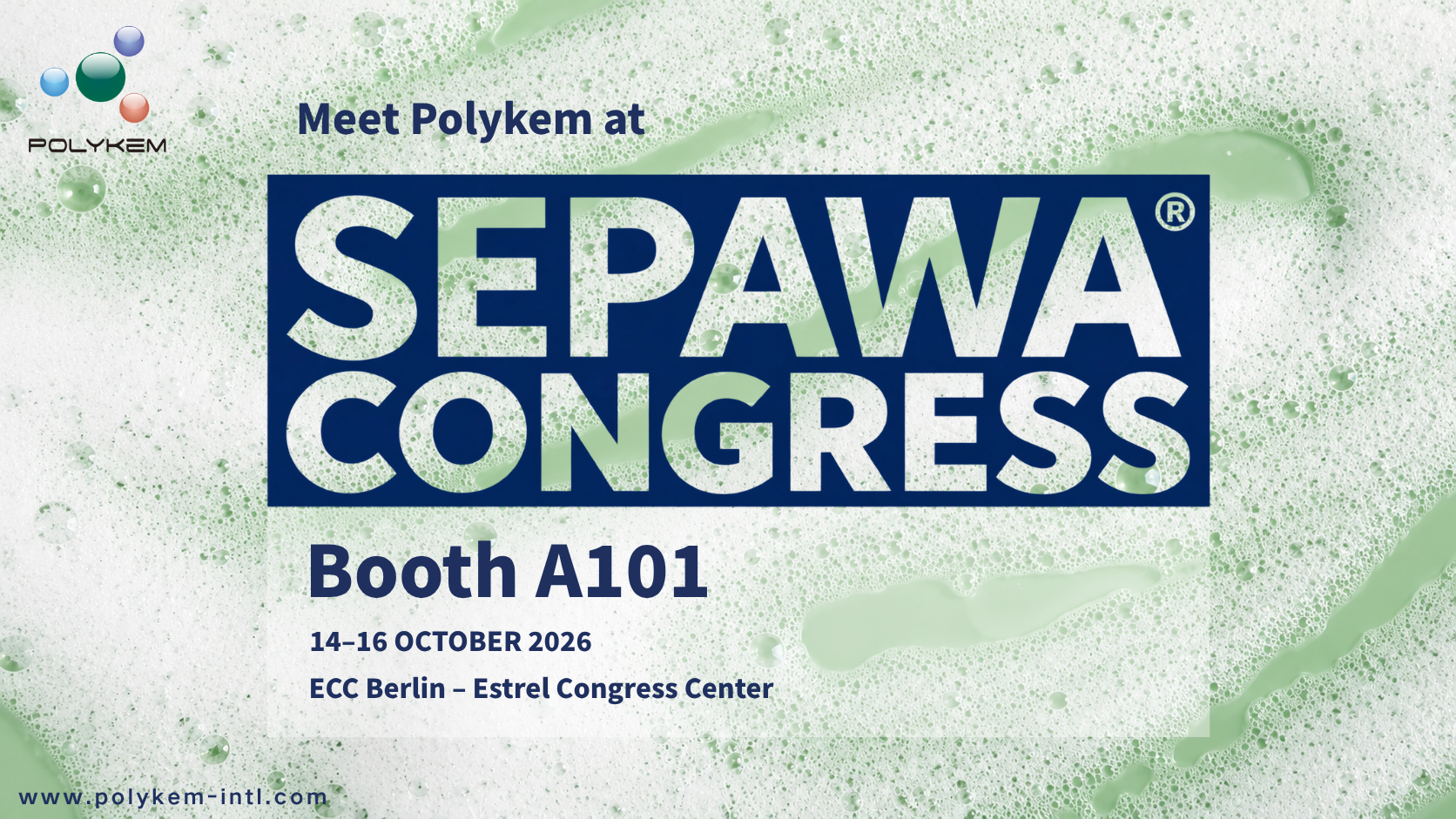 Polykem udstiller på SEPAWA Congress 2026 – Besøg stand A101